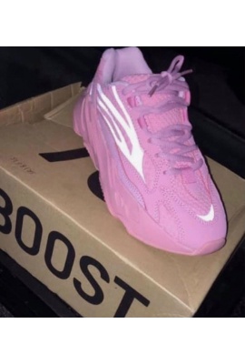 YEEZY 700 PINK STATIC BOOST SNEAKERS