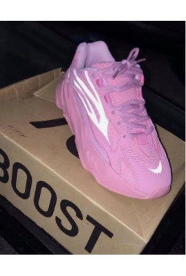 PINK YEEZY 700 STATIC BOOST SNEAKERS