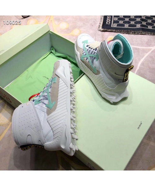 OFF WHITE HIGH TOP SNEAKERS