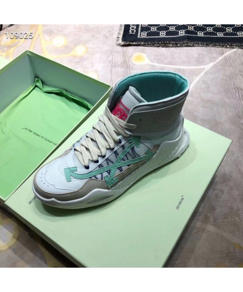 OFF WHITE HIGH TOP SNEAKERS