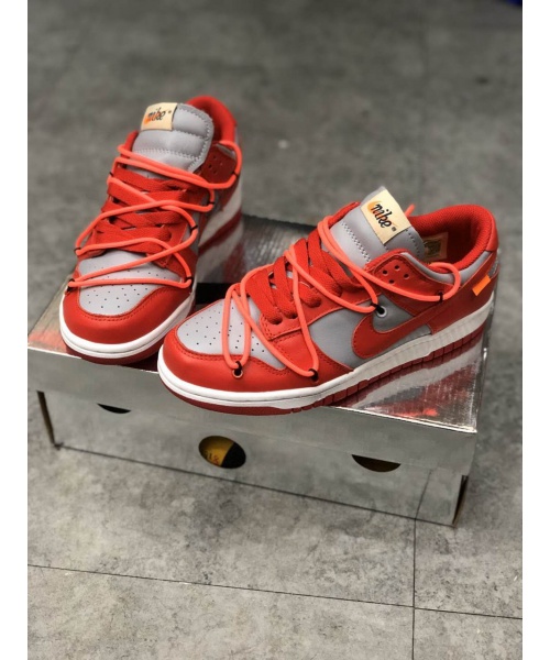 NIKE x OFFWHITE SB DUNKS LOW TOP SNEAKERS 