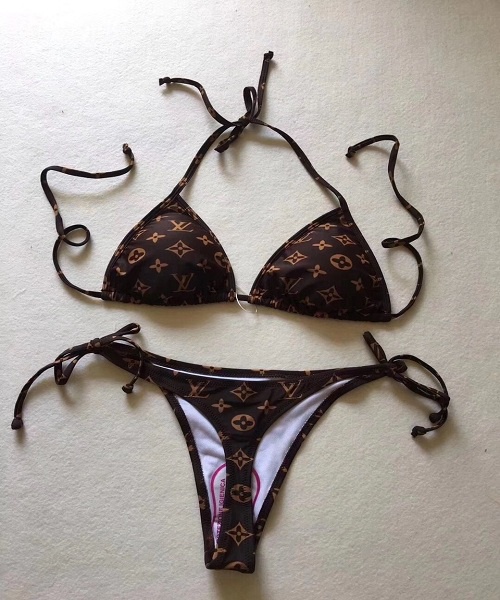 LV  brown monogram bikini exclusively thongs bottom