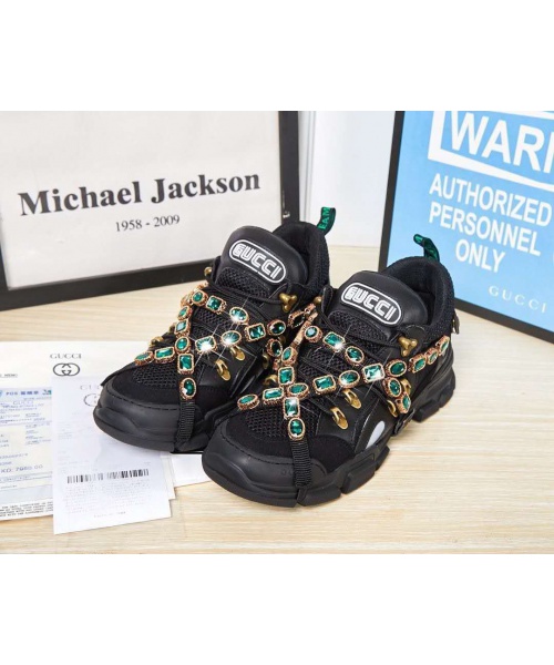 GUCCI WITH RUBY JEWELS SNEAKERS 